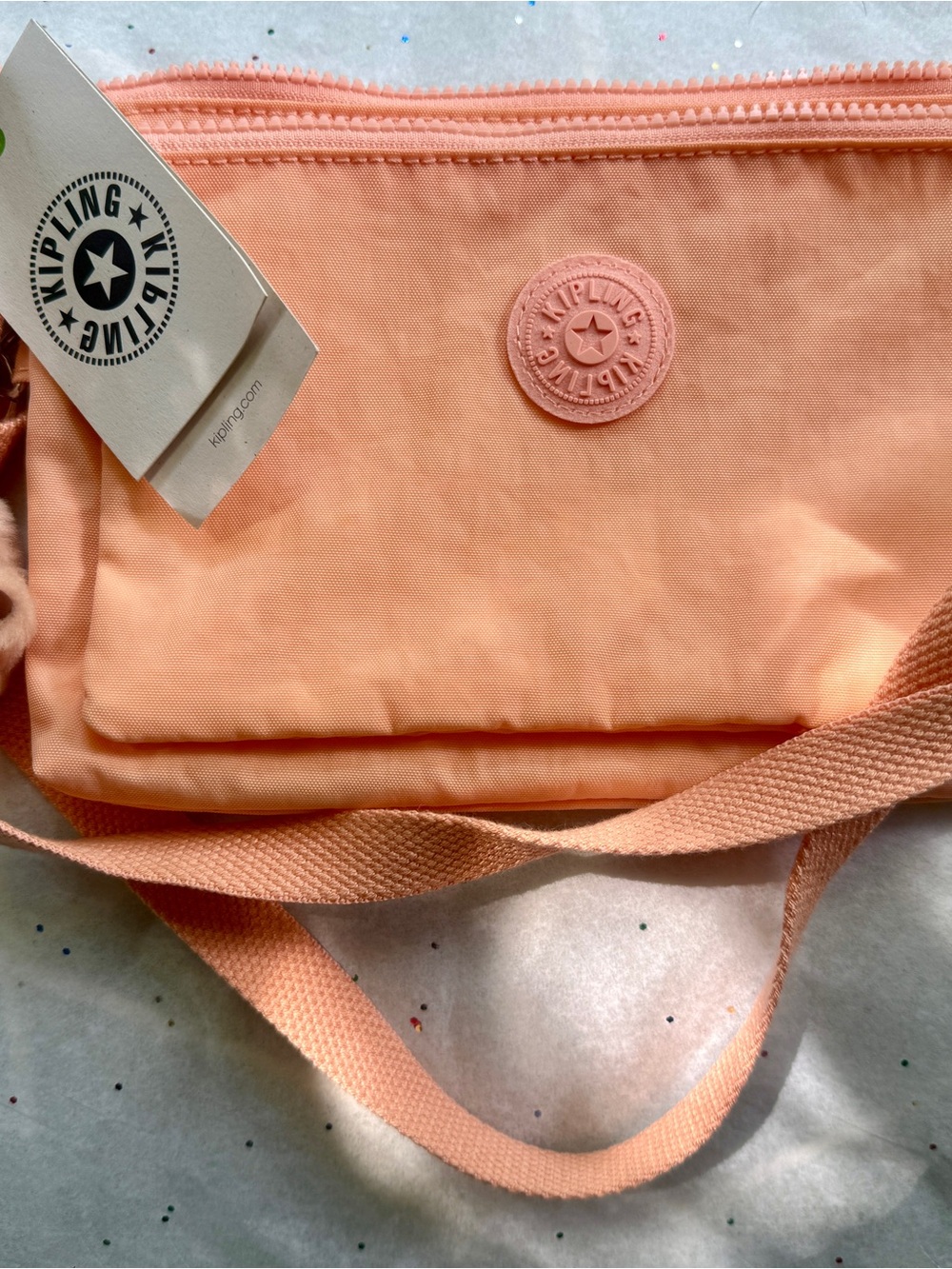 Gorgious Kipling Peach Crossbody